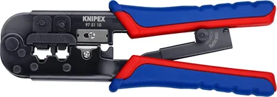 KNIPEX 97 51 10 SB Crimpadora para Conectores Western RJ45/RJ11/RJ12