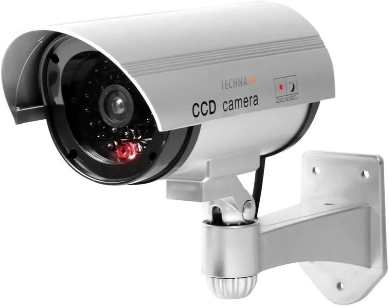 Technaxx TX-18 Cámara Domo Falsa de Vigilancia con LED Intermitente para Interior