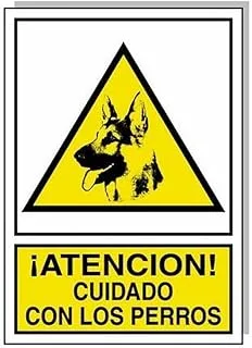 Cartel Cuidado Con Los Perros 30x21 cm
