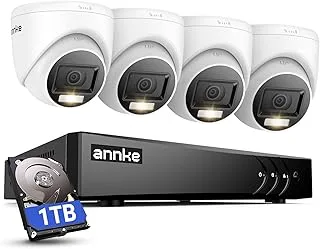 ANNKE 3K Lite, DVR 8CH + 4 cámaras 1080p con disco 1 TB
