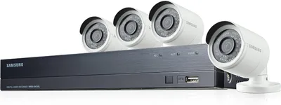 Samsung SDH-B73043BFP – Kit de Vigilancia con DVR 4CH y 4 Cámaras