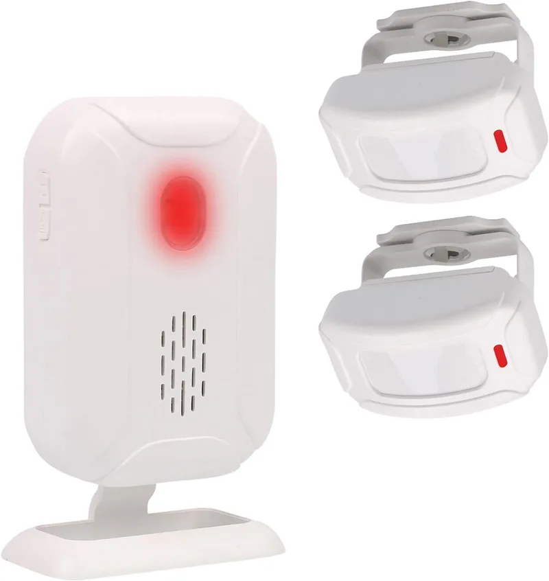Mengshen YBQ042 Alarma Inalámbrica con Sensor de Movimiento, 2 Sensores y 1 Receptor