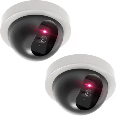WALI SDW-2, cámara domo falsa IP65, pack de 2