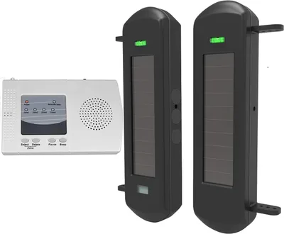 HTZSAFE Alarma de Entrada Inalámbrica Solar