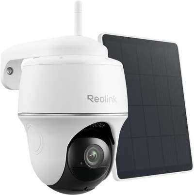 Reolink Argus PT Lite - Cámara WiFi exterior 360° PTZ, panel solar