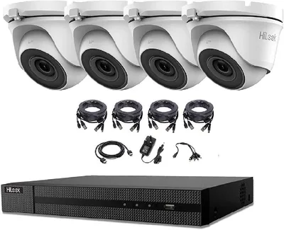 HiLook Kit DVR 4 canales 5MP con 4 cámaras domo y HDD 2TB