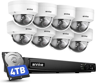 ANNKE Kit Videovigilancia 4K PoE — NVR 16 canales con HDD de 4 TB