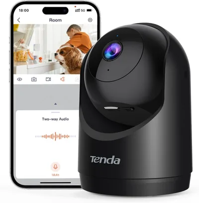 Tenda CP3 V3.0 Cámara de Vigilancia WiFi Interior 2K Domo con Giro 360°
