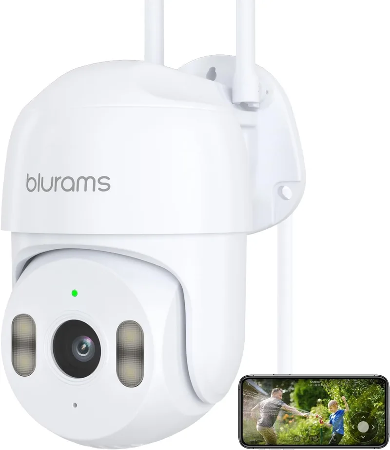 blurams Cámara de Vigilancia Exterior 2K, Doble Banda 5GHz/2,4GHz, IP66