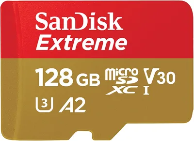 SanDisk Extreme microSDXC 128 GB con adaptador SD