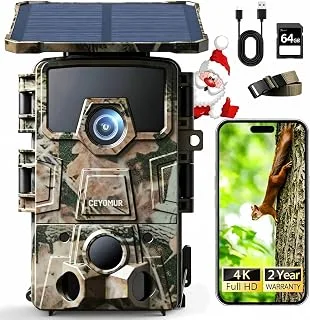 CEYOMUR 4K Solar, cámara de fototrampeo con WiFi 6