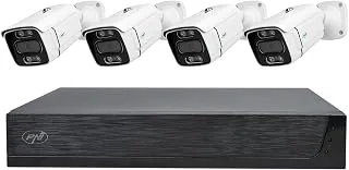 PNI House IPMAX PoE 3LR – Kit de Videovigilancia con 4 Cámaras 3MP