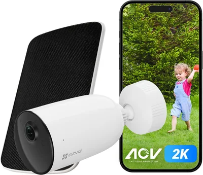 EZVIZ CB3 Kit · con panel solar