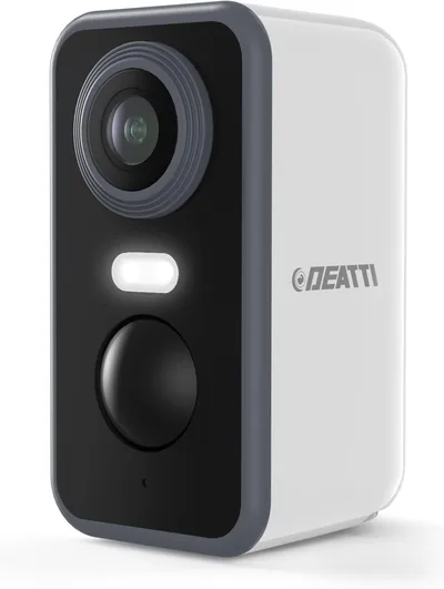 DEATTI Cámara de Vigilancia WiFi Exterior 2K con Batería y PIR
