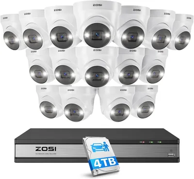 ZOSI Kit PoE 16CH con 16 cámaras exterior 5MP