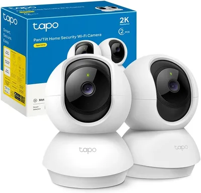 Tapo C210P2 – Pack de 2 Cámaras WiFi Interior 360º, 2K 3MP