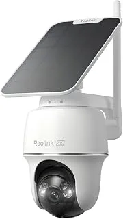 Reolink 4K 360° PT - Cámara de vigilancia WiFi exterior con panel solar