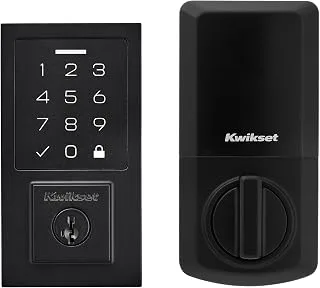 Kwikset SmartCode 270 contemporáneo en negro mate