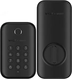 Wyze Lock Bolt, cerradura con huella dactilar y teclado, negro mate