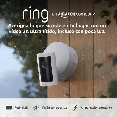 Ring Cámara exterior Plus con Power over Ethernet
