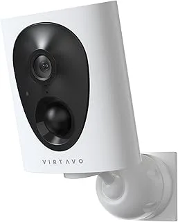VIRTAVO 2K – Cámara de vigilancia WiFi sin cables con batería recargable