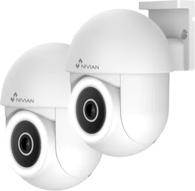 NIVIAN PTZ Mini 2K WiFi exterior (pack de 2)