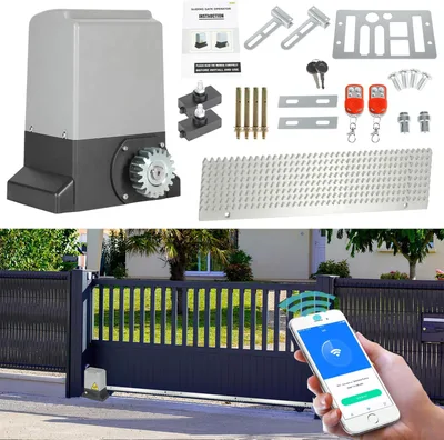 Fiqops 370 W – Motor para puerta corredera con WiFi y cierre automático