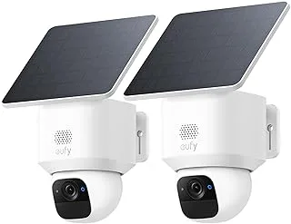 eufy SoloCam E30 (pack de 2) – Cámara solar inalámbrica 2K 360° para exteriores