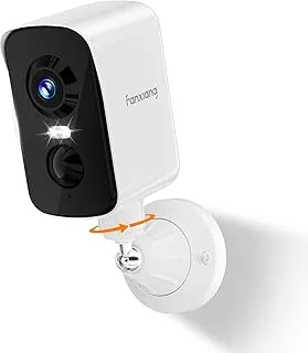 fanxiang cámara de vigilancia WiFi exterior 360° con batería recargable