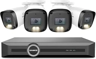 SANNCE 2K – Kit de Cámaras de Vigilancia PoE 3MP con NVR 8CH, sin Disco Duro