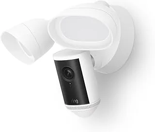 Ring Floodlight Cam Pro, cámara de seguridad exterior con focos, 4K y zoom 10x, 2000 lúmenes