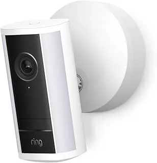Ring Spotlight Cam Pro cableada, cámara de seguridad exterior 4K, luces LED de 600 lúmenes
