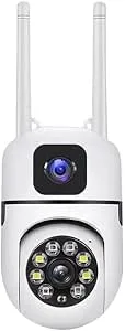 DWO EUROPA Cámara IP WiFi PTZ de doble lente 4MP