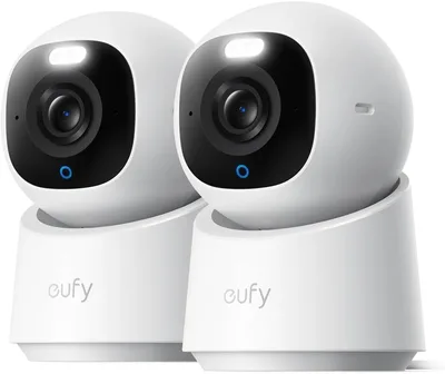 eufy Security E30, cámara de vigilancia WiFi interior 4K UHD, pack de 2