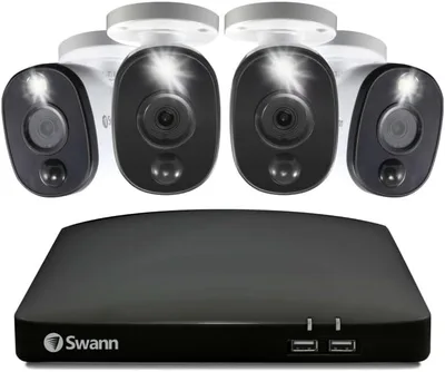 Swann Kit DVR 8 Canales con 4 Cámaras 1080p y 1 TB