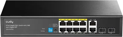 Cudy GS1010PS2, switch PoE+ Gigabit de 8 puertos