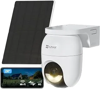 EZVIZ CB8 Lite 4G con Panel Solar 5W, 2K+ 4MP PTZ 360°