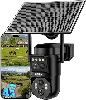 Xega cámara solar 4G de doble lente