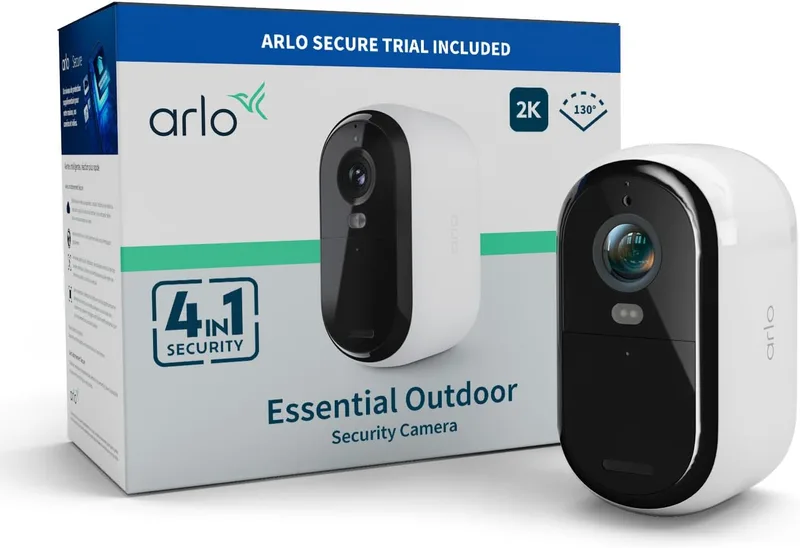 Arlo Essential 2 Exterior 2K sin cables