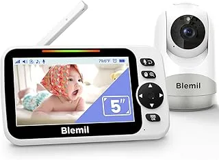 Blemil Vigilabebés con Cámara 5", Pantalla Dividida, sin WiFi
