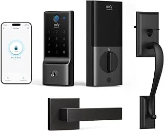 eufy Security Smart Lock C220 con asa, cerradura sin llave con huella dactilar y Wi-Fi integrado