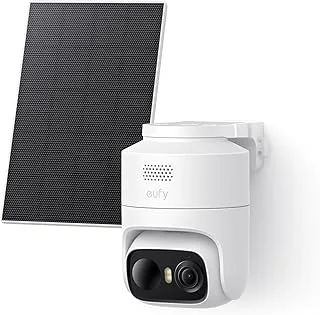 eufy eufyCam C37, cámara de vigilancia WiFi exterior 2K con panel solar