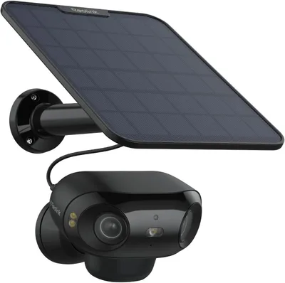 Reolink Argus 4 Pro + Panel Solar, Cámara WiFi Exterior 4K 180° ColorX F1.0 en Negro (Reacondicionado)