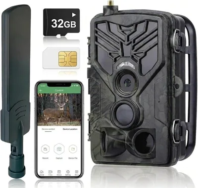 FunKind 4G con SIM, cámara de fototrampeo 120MP 4K