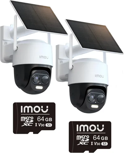 Imou Cell PT 2C 2K, pack de 2 con tarjeta de 64 GB